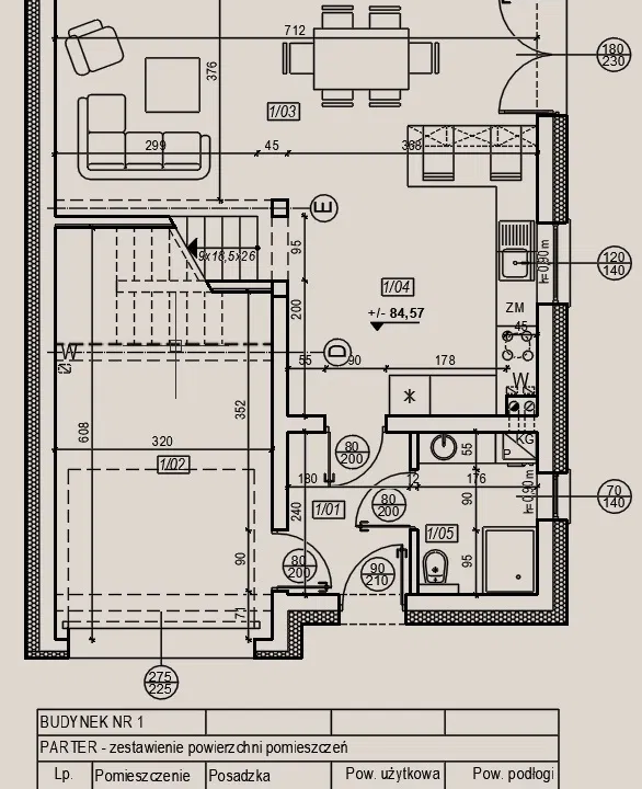 rzut parteru